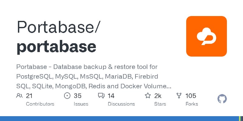 GitHub - Portabase/portabase: Portabase - Database backup & restore tool for PostgreSQL, MySQL, MsSQL, MariaDB, Firebird SQL, SQLite…