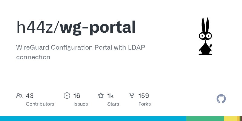GitHub - h44z/wg-portal: WireGuard Configuration Portal with LDAP connection